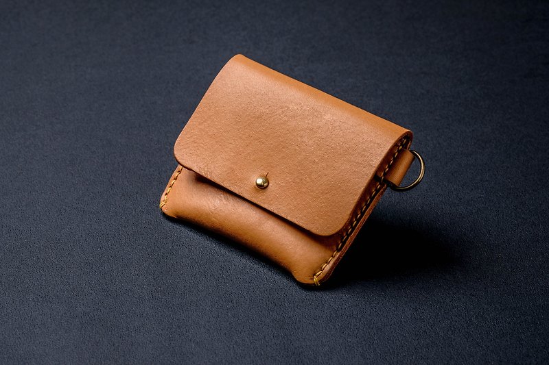 Portable key coin purse__caramel color - Wallets - Genuine Leather 