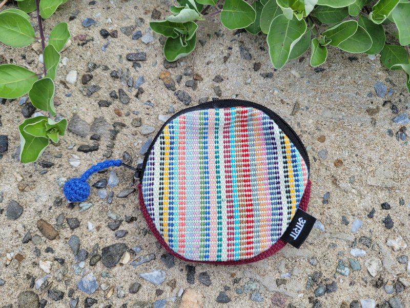 [Ball coin purse] In addition to change, the hand-woven coin purse can also store small items - กระเป๋าใส่เหรียญ - ผ้าฝ้าย/ผ้าลินิน 