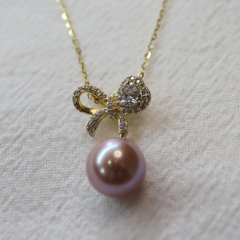 【Into the Indus】Edison Freshwater Pearl Necklace | Lonely Pearl - Necklaces - Pearl 