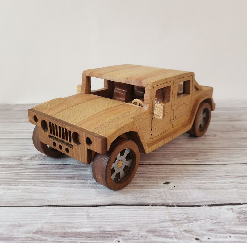 Custom model car, unique gifts for men, wooden toy car, custom toy car, Hummer. - Items for Display - Wood 