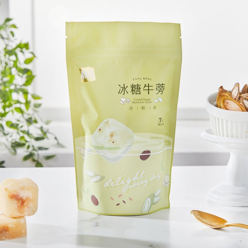 Tang Ding Rock Sugar Burdock Light Pack 7pcs - Honey & Brown Sugar - Eco-Friendly Materials Green