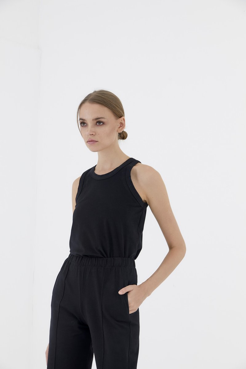 NORTH high neck tank top - 其他 - 棉．麻 白色