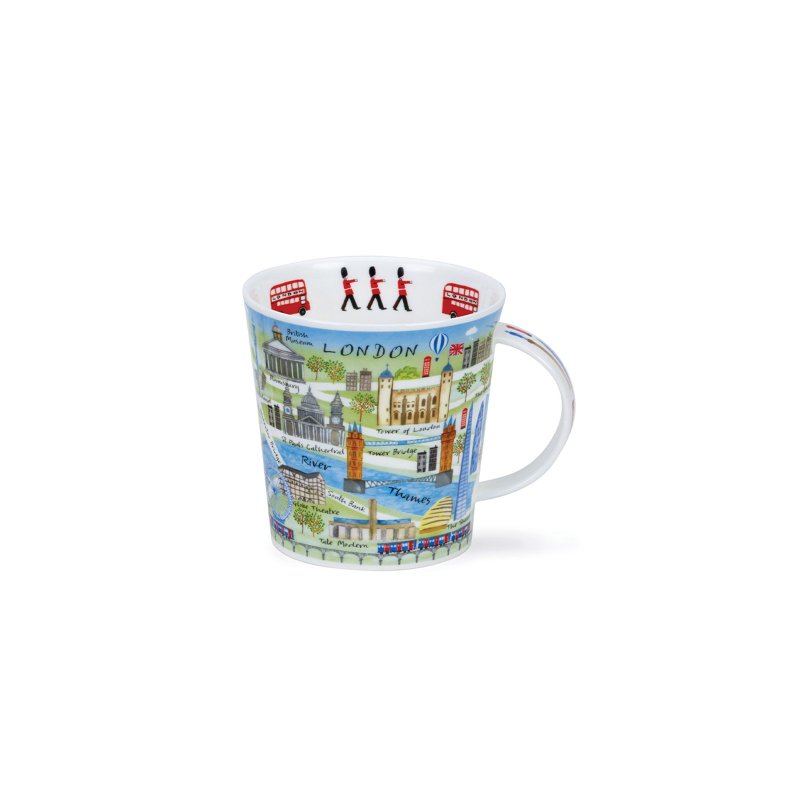 【100% Made in UK】Dunoon London Map Bone China Mug-480ml - แก้วมัค/แก้วกาแฟ - เครื่องลายคราม 