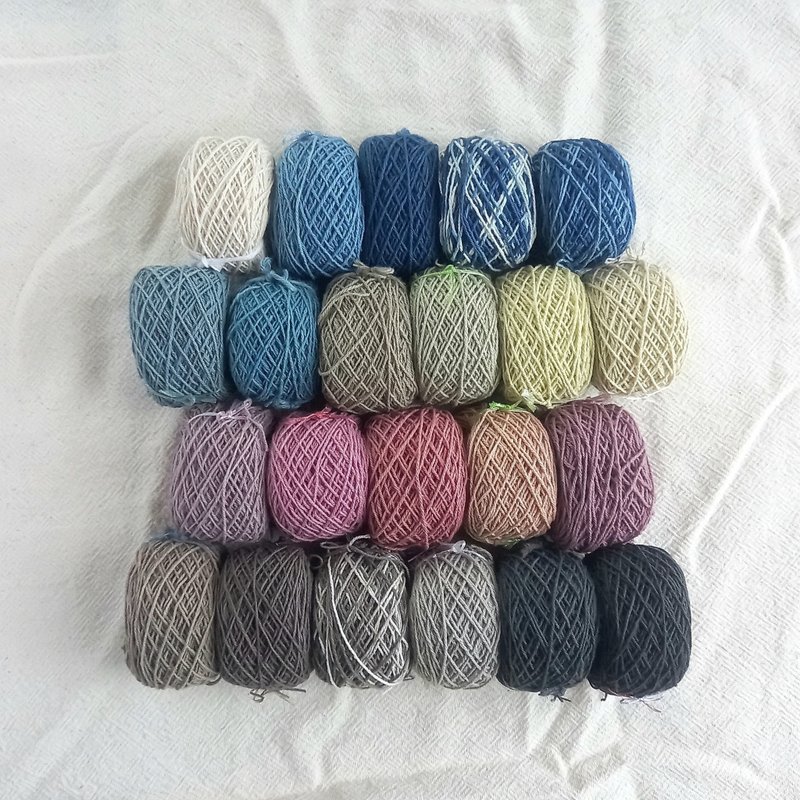 Thick thread/Select from 50m x 3-10 pieces/1mm/Thai vegetable-dyed cotton thread 10g/ Embroidery thread, Sashiko thread, Cross stitch, Darning, Wrapping - Knitting, Embroidery, Felted Wool & Sewing - Cotton & Hemp Multicolor