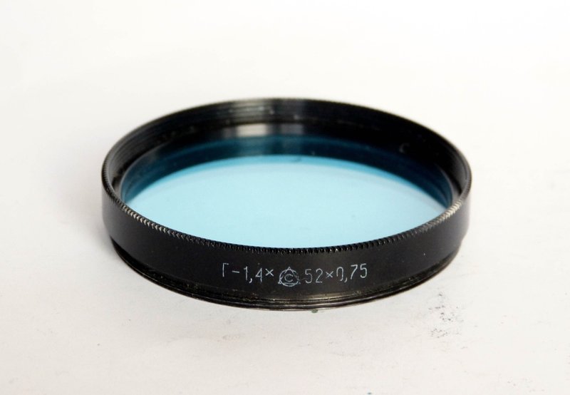 G-1,4x 52mm blue lens filter 52x0.75 52x0,75 USSR for Helios-44M 44M-4 44M-6 - 相機/拍立得/底片相機 - 其他材質 藍色
