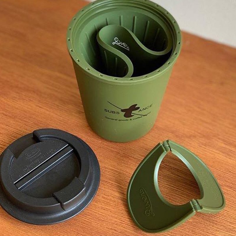 Japan Rivers folding filter cup holder/3 colors in total - Coffee Pots & Accessories - Other Materials Green