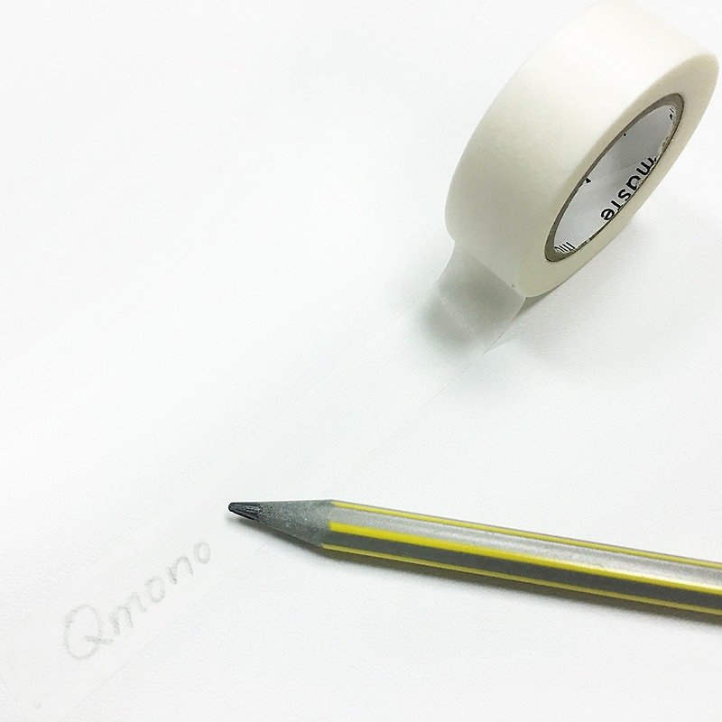 maste Draw Me Masking Tape 1" Core【White (MST-FA04-WH)】 - Washi Tape - Paper White
