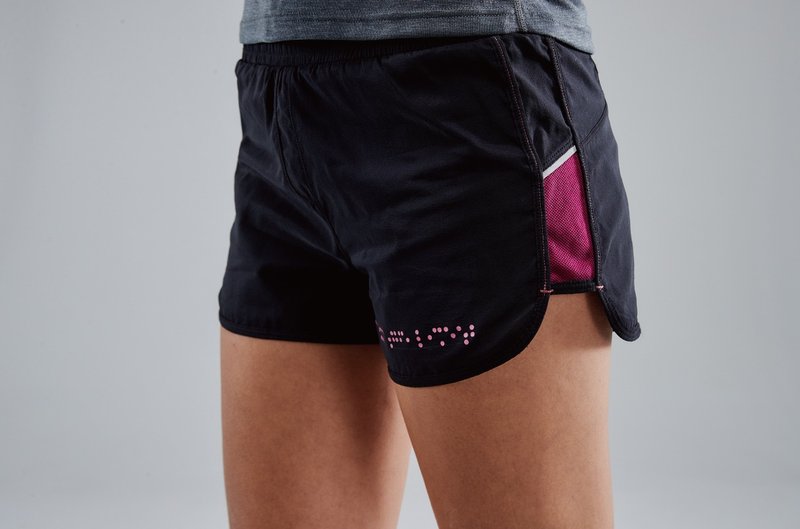 【SUPERACE】2-IN-1 LIGHTWEIGHT TRAIL SHORTS WOMEN - กางเกงวอร์มผู้หญิง - ไนลอน สีดำ