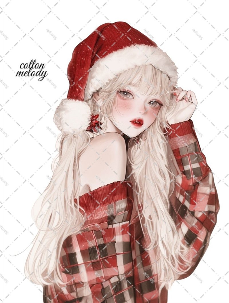 original sticker no.7499 人物ステッカー オリジナルステッカー 人物ステッカー 女の子ステッカー オリジナル人物ステッカー - 貼紙 - 紙 