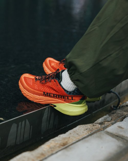 米蘭皮鞋Milano MERRELL AGILITY PEAK 5 GTX 防水戶外輕量型慢跑越野鞋 男鞋-橘