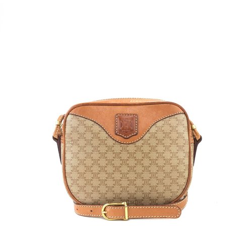 日本直送 名牌中古包 】CELINE セリーヌ マカダム ブラゾン型