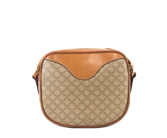 日本直送 名牌中古包 】CELINE セリーヌ マカダム ブラゾン型