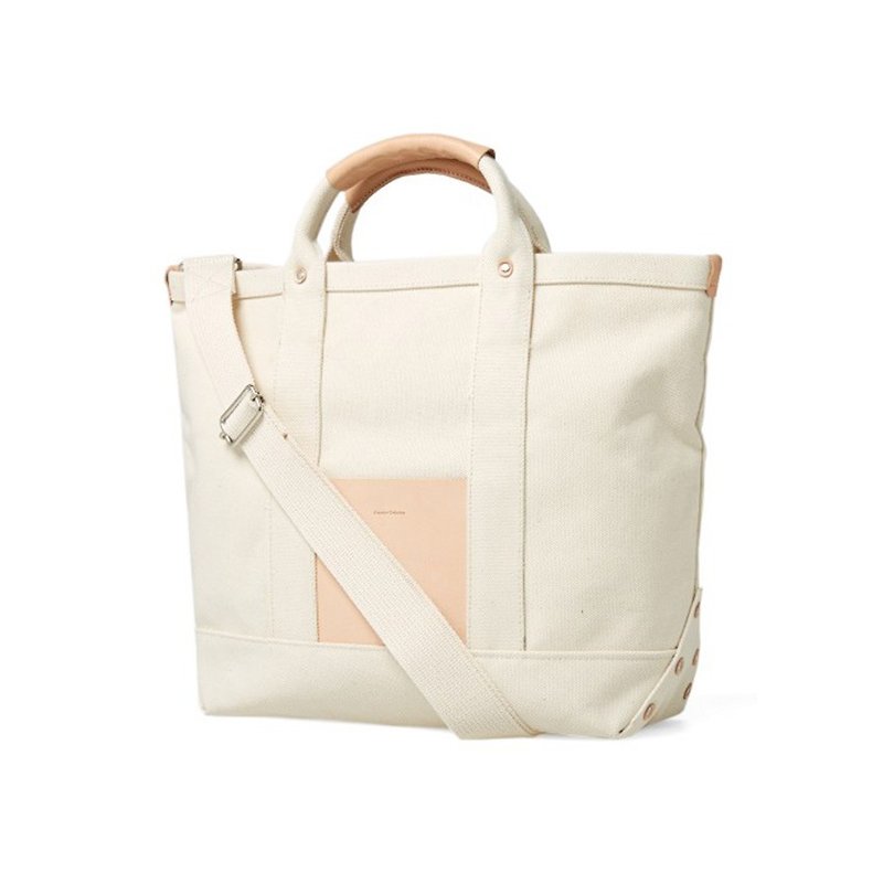 Handmade canvas tote bag | Hender Scheme - Messenger Bags & Sling Bags - Polyester Khaki