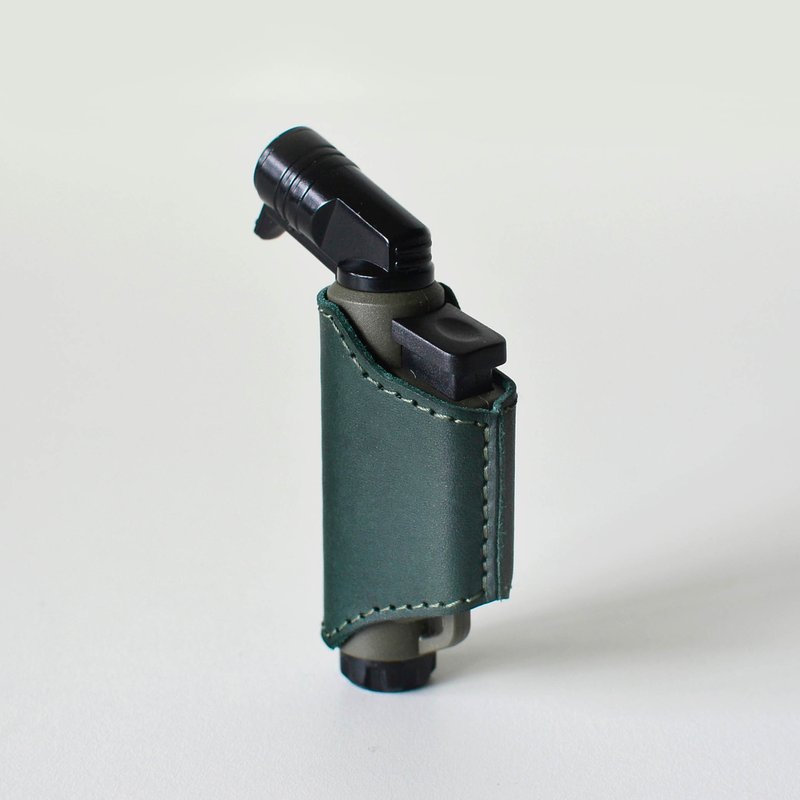 【山野中的火金姑】SOTO L型填充式掌中點火器皮套 ST-486 牛皮 - 露營用品 - 真皮 綠色