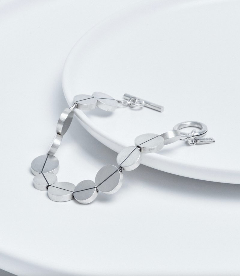 One line Bracelet - 手鍊/手環 - 純銀 銀色
