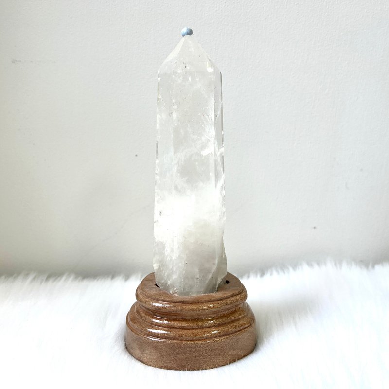 白晶柱連訂造底座 | 水晶 | 水晶柱 | 水晶擺件 - 擺飾/家飾品 - 水晶 透明