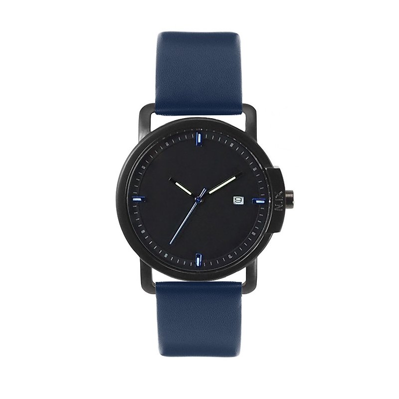 Minimal Watches: Ocean Project - Ocean01-Navy. - Women's Watches - Genuine Leather Blue