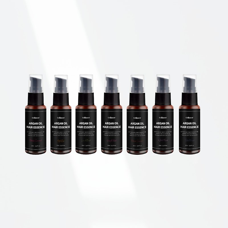 セルラバー 韓国ハーブ モロッカンブラックオイル 7種の香り 各20ml×7個 携帯体験会 - コンディショナー - その他の素材 多色