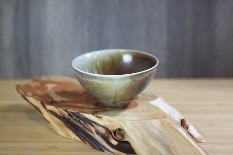 [Good gift] 120ml Tianmu glaze wood-fired teacup, handmade by Yingge famous artist Ye Minxiang - Other Cups - เครื่องลายคราม 