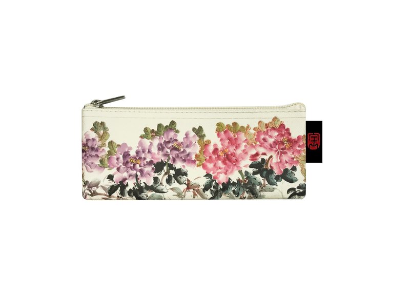 Sunny Bag-Taiwan National Treasure Art Museum Cotton Pencil Case-Flowers Bloom - กล่องดินสอ/ถุงดินสอ - วัสดุอื่นๆ 