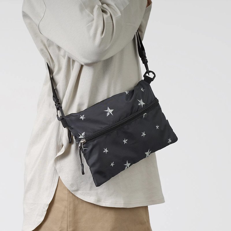 Japan Starry Rain multi-purpose Eco Bag - Handbags & Totes - Waterproof Material Black