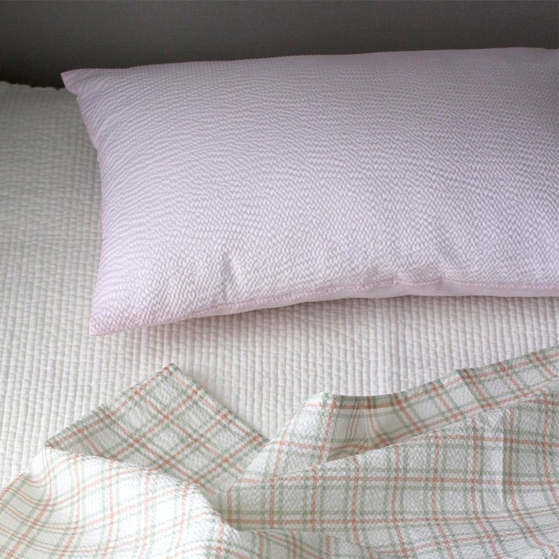 Made in korea Summer cotton pillowcase 60x40cm, pastel color cool summer  pillow - 枕頭/抱枕 - 棉．麻 多色