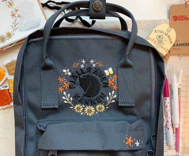 Kanken Backpack Embroidery Pattern design and embroidery price does not include Kanken backpack Shop sundayneedleworks Backpacks Pinkoi