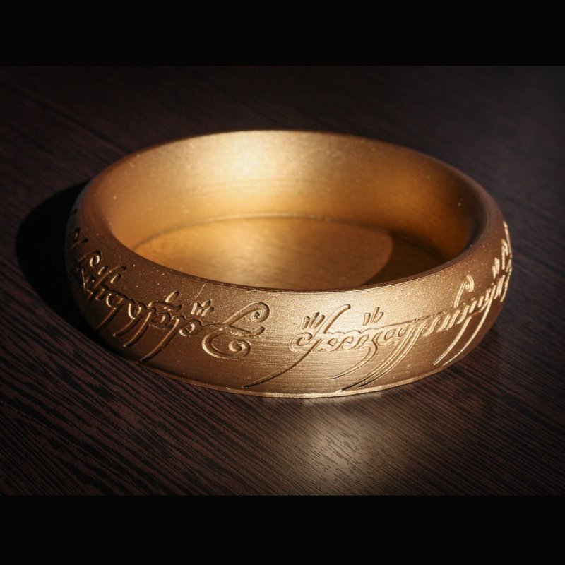 The One Ring - ring holder | ring bowl | Ring Dish | Lord of the Rings - Other Furniture - Plastic Gold