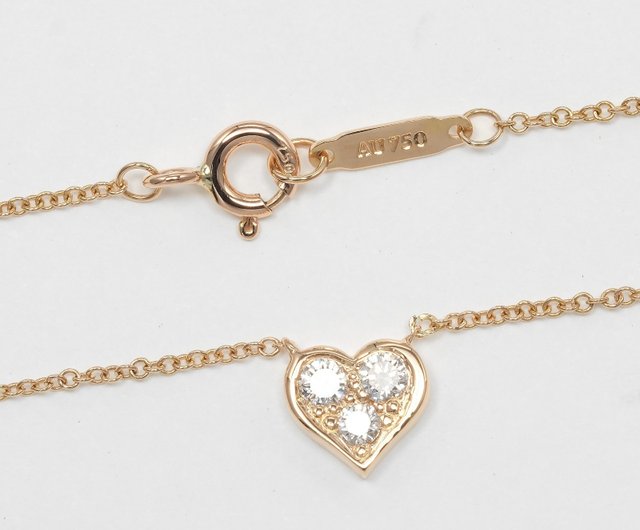 ティファニー　センチメンタルハート　ネックレス K18 TIFFANY&Co. ティファニー センチメンタルハート ネックレス 18