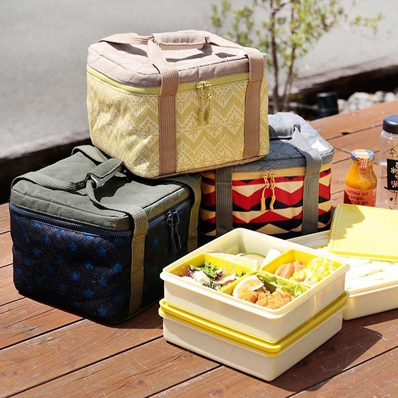 CAMP三層野餐盒保溫提袋組 - 野餐墊/露營用品 - 其他材質 