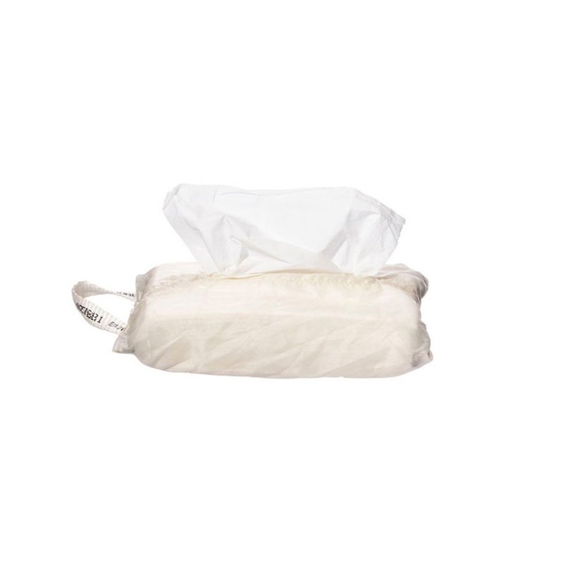 VINTAGE PARACHUTE TISSUE COVER White Vintage Paper Cover - Limited Edition White - กล่องทิชชู่ - วัสดุกันนำ้ ขาว