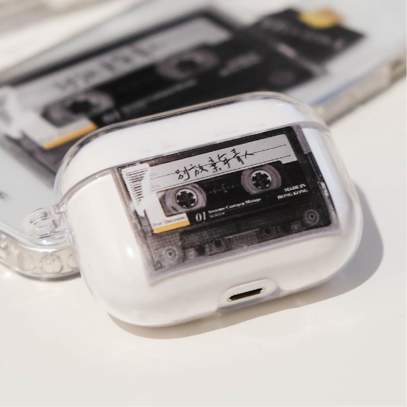 塑膠 耳機保護套/殼 - 香港品牌 Classic 卡式 透明 AirPods Case