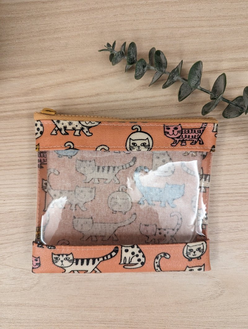 透明收納包/萬用收納袋/透明拉鍊包 - 化妝包/收納袋 - 棉．麻 