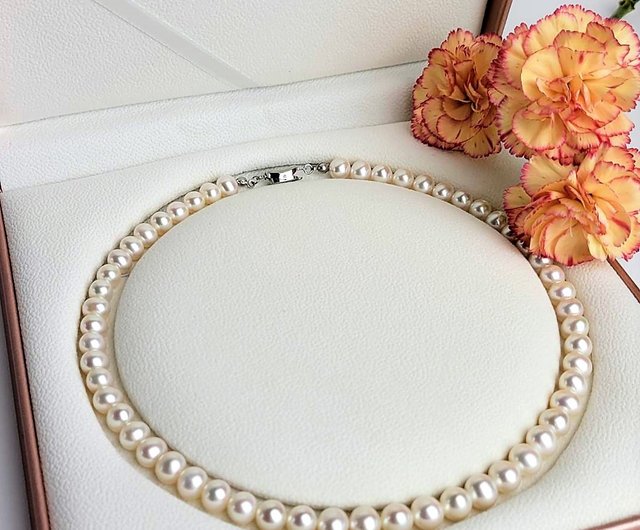 Trendy hot sale pearl choker