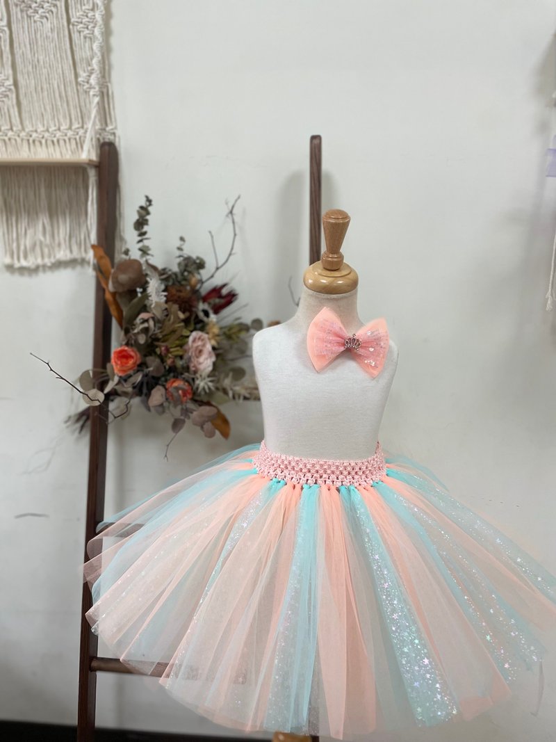 Orange soda Symphony star tutu single skirt - กระโปรง - วัสดุอื่นๆ 