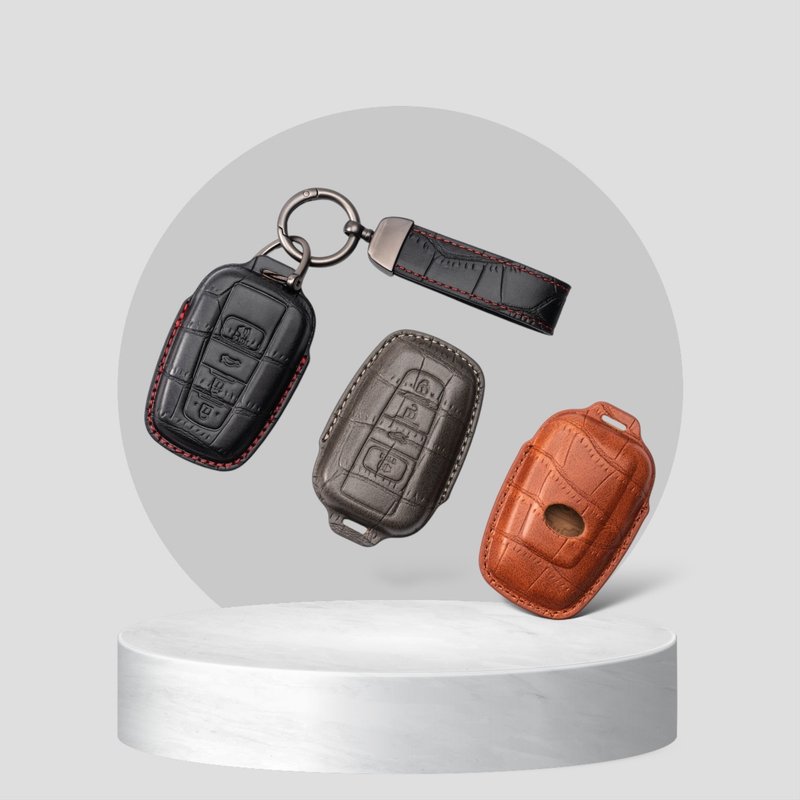 [Ready Stock Version] TOYOTA RAV4 TOYOTA Yaris Camry Altis Hilux Crocodile Leather Case - Keychains - Genuine Leather 