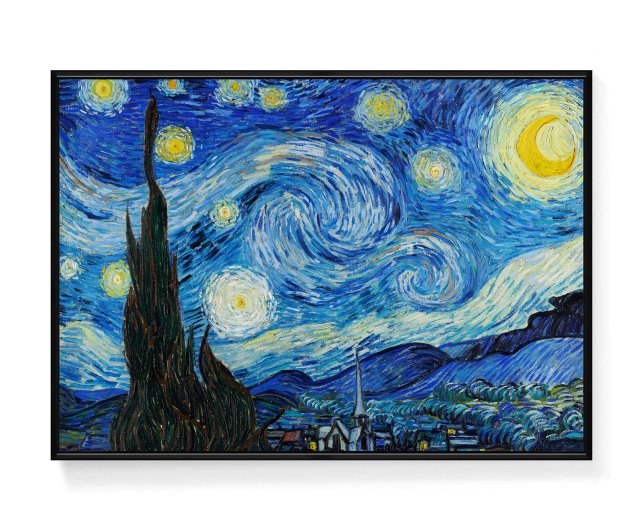 ヴァン・ゴッホ_星月夜 - ヴァン・ゴッホシリーズ絵画/傑作