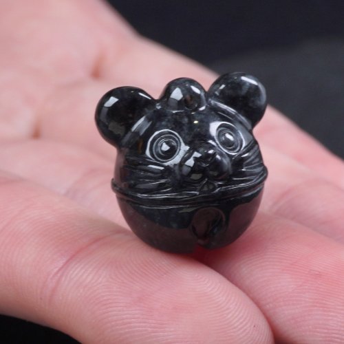 瓔珞珠寶盒 E.L.Jewelry Box 烏雞翡翠鼠鈴鐺 | 天然緬甸A貨翡翠 | 送禮