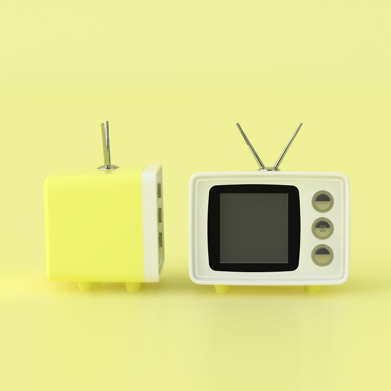 snapTV small TV digital photo frame - cream yellow (Japanese limited edition) - อื่นๆ - พลาสติก สีเหลือง