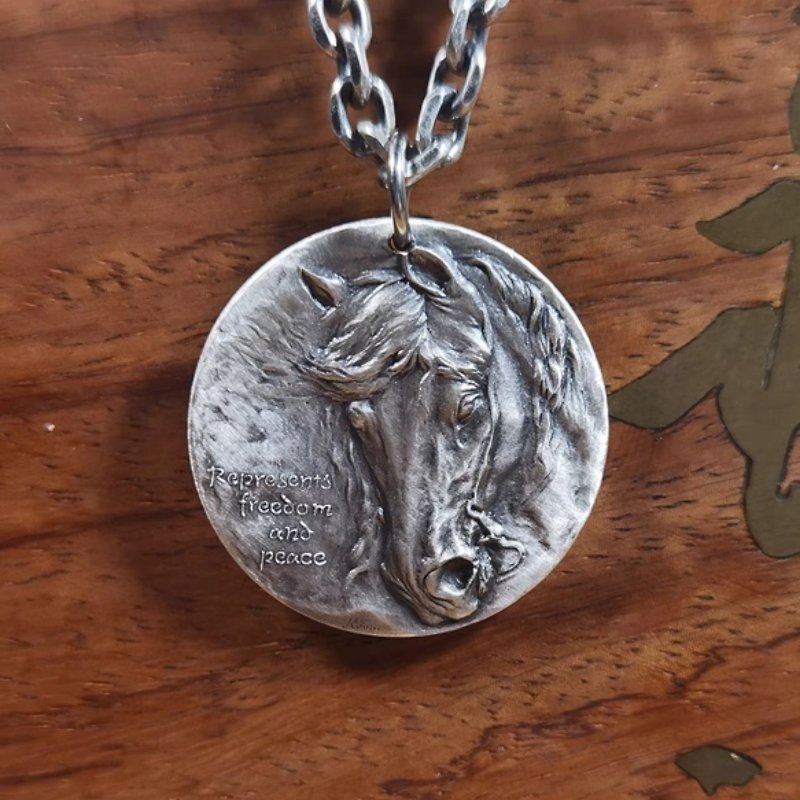 Zodiac Signs, Sterling Silver Necklace, Commemorative Coins, Engravings, Gifts, - Necklaces - Sterling Silver 