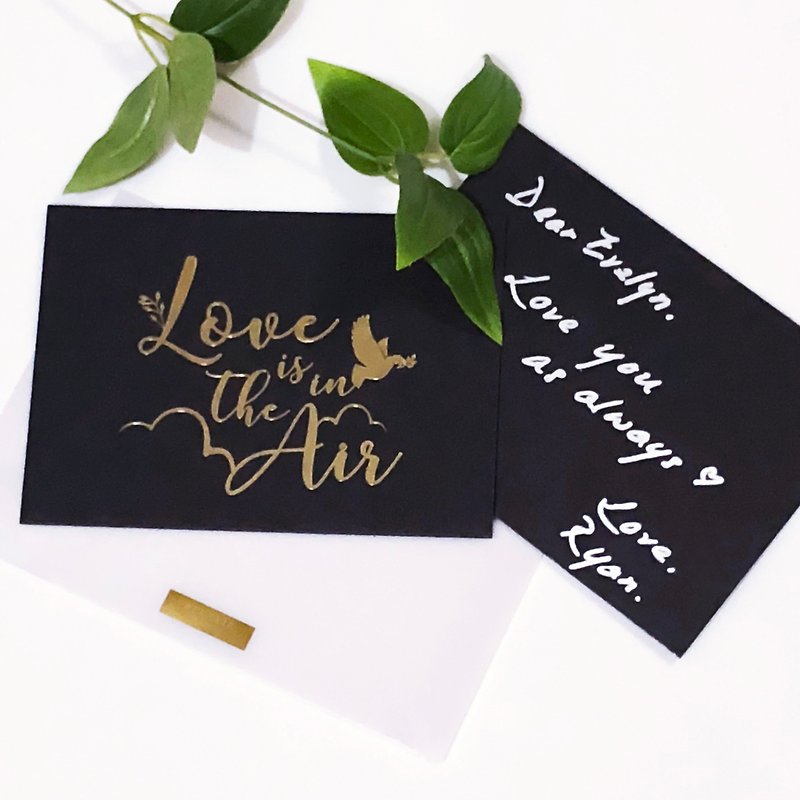 [Plus purchase goods] Reverie 2018 Valentine's Day limited - Love is in the Air card - Cards & Postcards - Paper Black