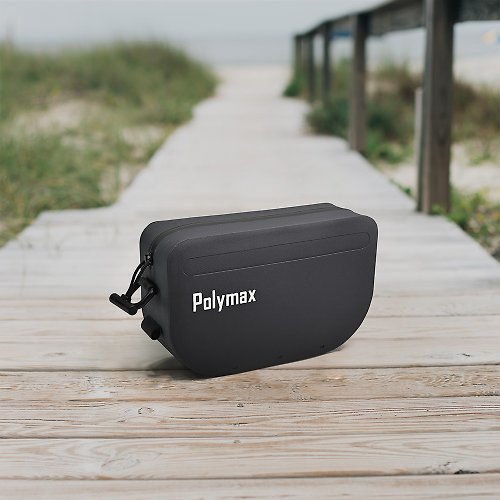 Polymax 防水隨身月形包-石碳黑/側背包/輕量化/簡約包