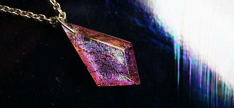 【受注制作】 Multicolor diamond - ネックレス - 金属 