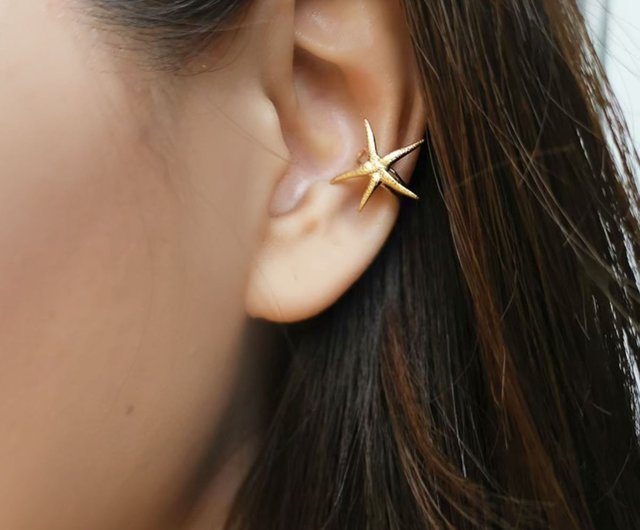 Star Ear Cuff, 925 Sterling Silver