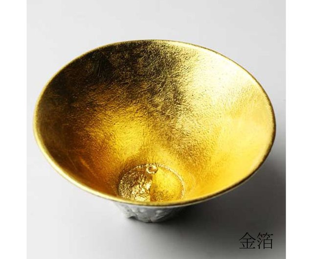 能作 ぐい呑み 盃 金箔 ゴールド ペア 桐箱仕様 2個セット : 能作 ぐい呑み 盃 金箔 ゴールド ペア 桐箱仕様 2個