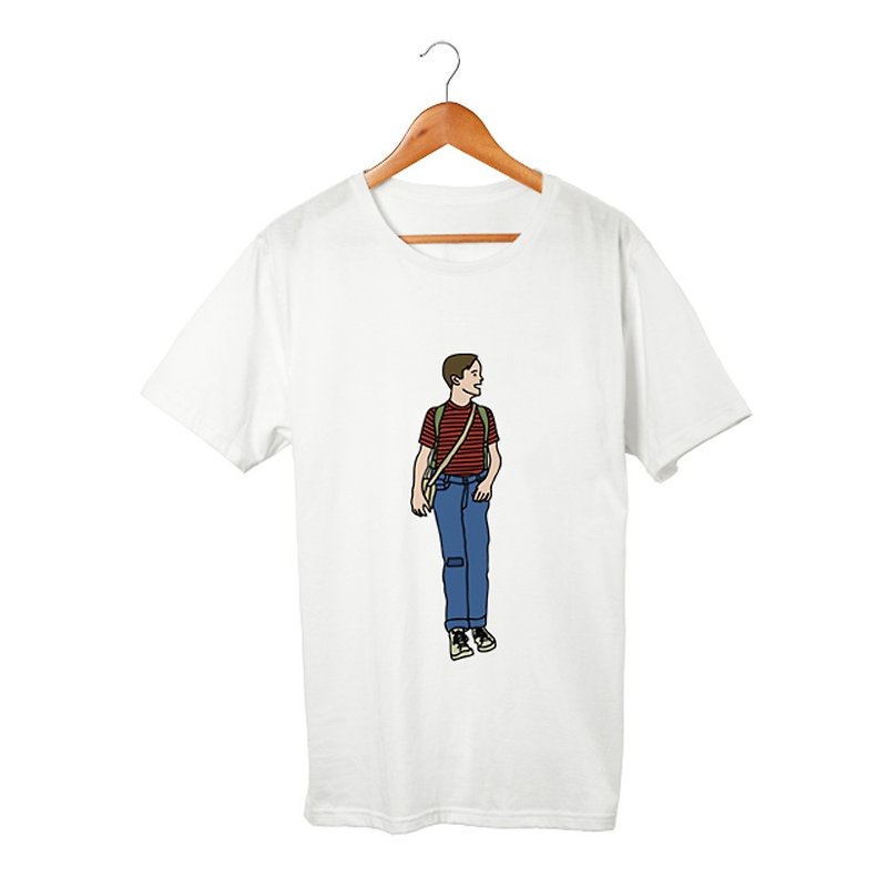 Gordie T恤 - 男 T 恤 - 棉．麻 白色