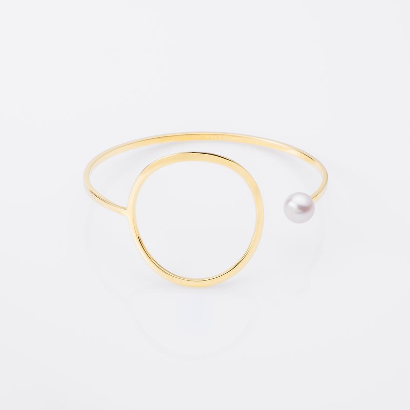 Zoe cuff - Bracelets - Pearl Gold