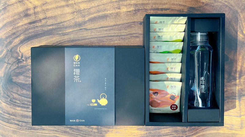 Bay Tea Fashion Cold Brew Tea Gift Box Set | Variety of Flavored Tea Bags | Fashion Cold Brew Bottle - Tea - Plastic 