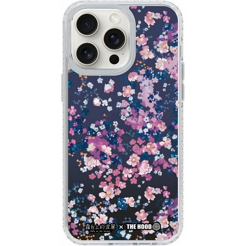 露台上的波麗 夜櫻 iPhone 16 Samsung S25 氣墊防摔標準手機殼 - 手機殼/手機套 - 塑膠 多色