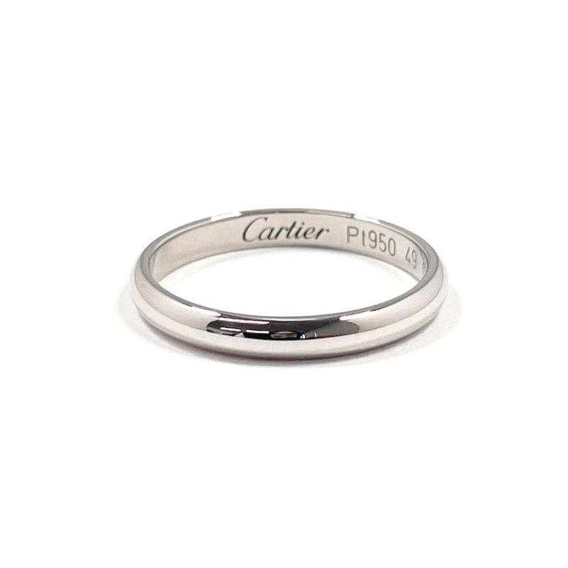 【日本直送 中古美品】8.5号 カルティエ CARTIER リング・指輪 1895 ウェディング リング Pt950プラチナ シルバー GN5556 - 戒指 - 貴金屬 銀色
